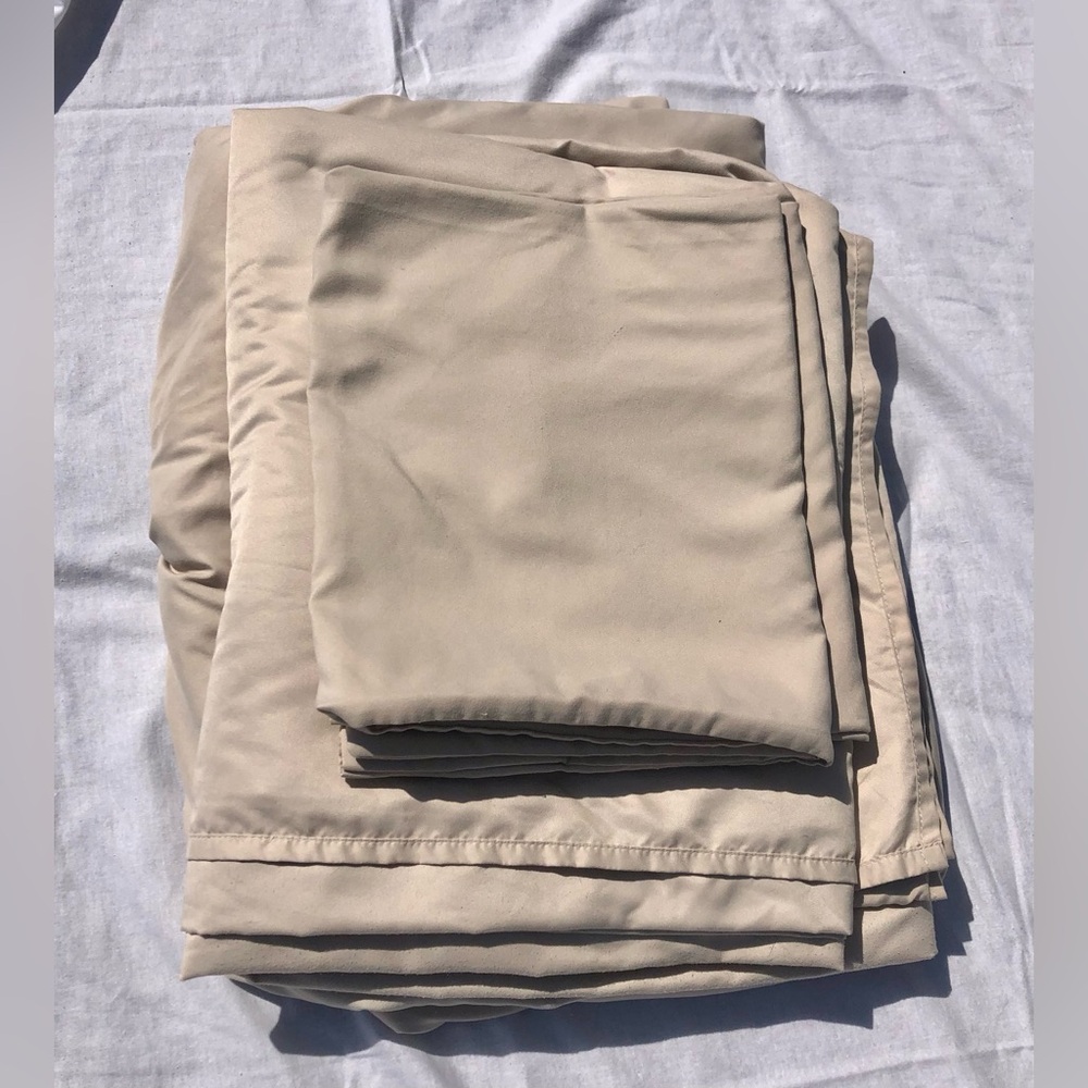 SpaLena Authentic Spa Linen King Sheet Set Microfiber 4-piece DEEP Pockets Beige